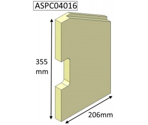 ASPC04016 Parkray Left Side Brick  |  Aspect 4 Compact (Eco)